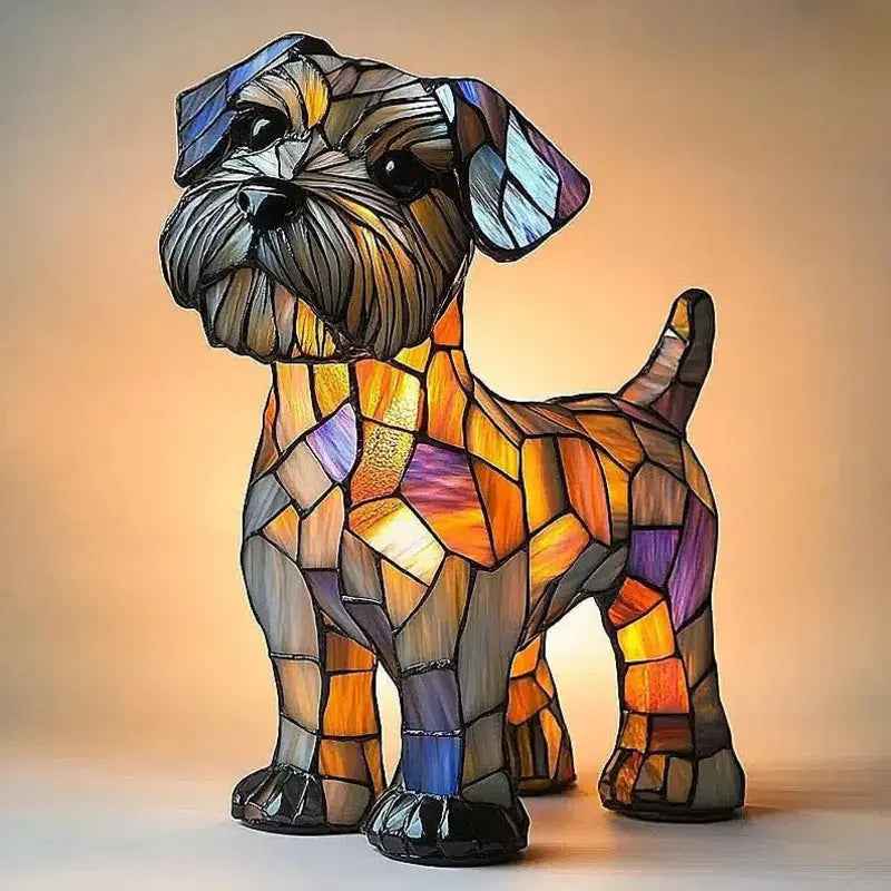 Animal resin LED night light lamp