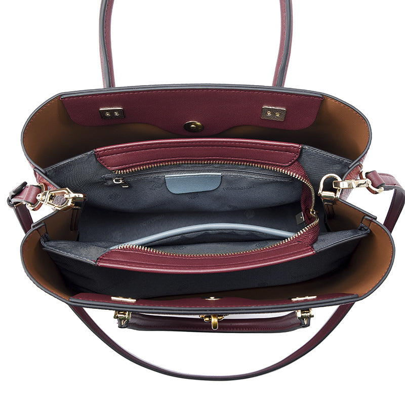 Large Capacity Totes High Grade Light Luxury Handbag Office Cross Body Single Shoulder