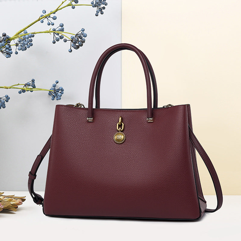 Large Capacity Totes High Grade Light Luxury Handbag Office Cross Body Single Shoulder