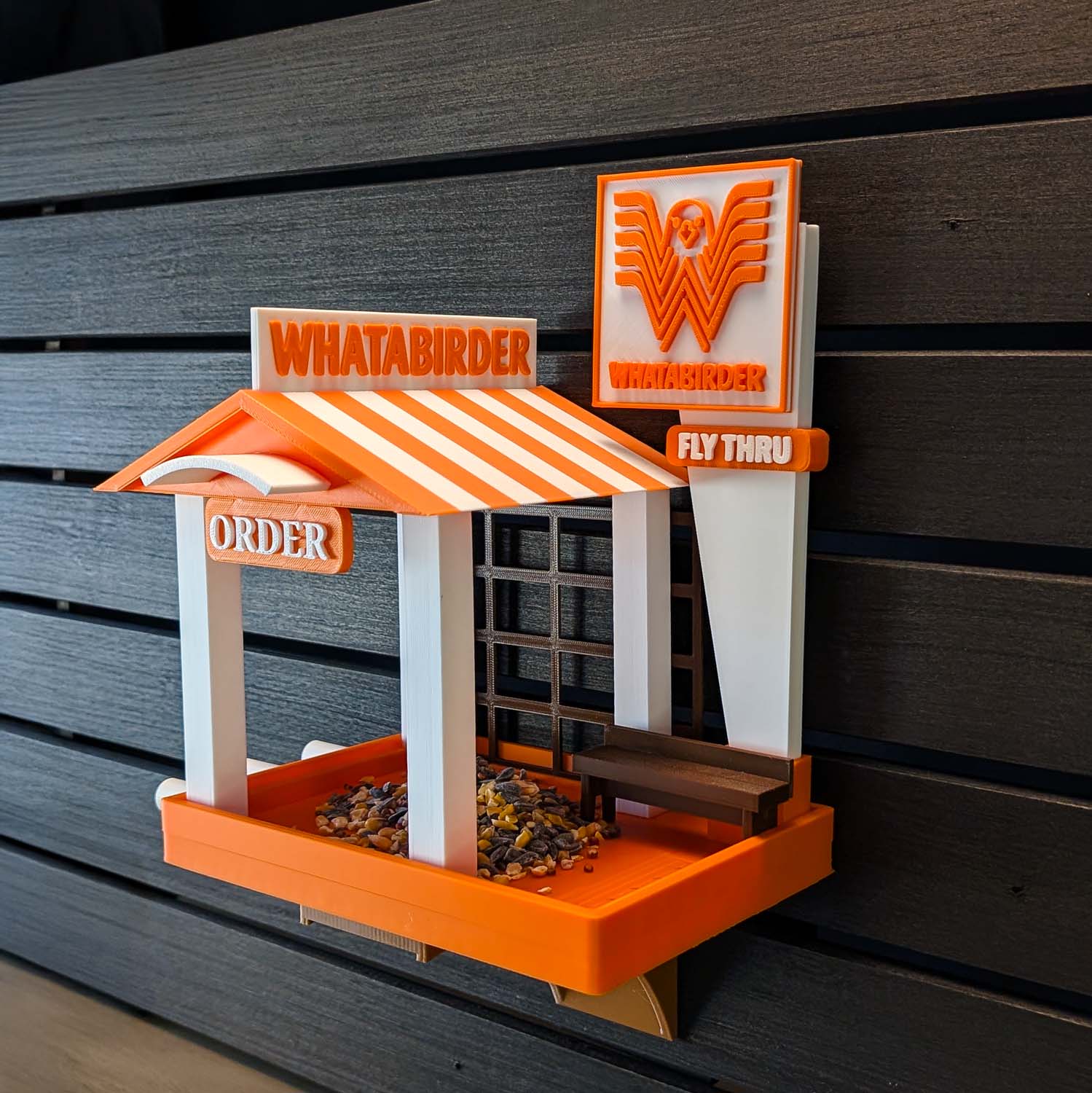 ADG42 The Whatabirder Parody Bird Feeder | Classic or Cafe Style
