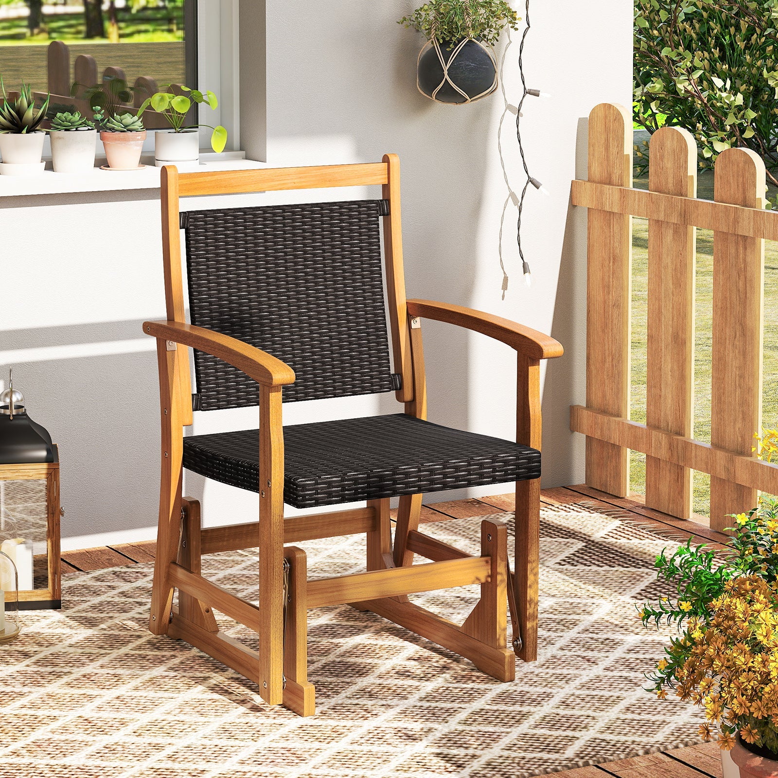 Patio Rattan Glider