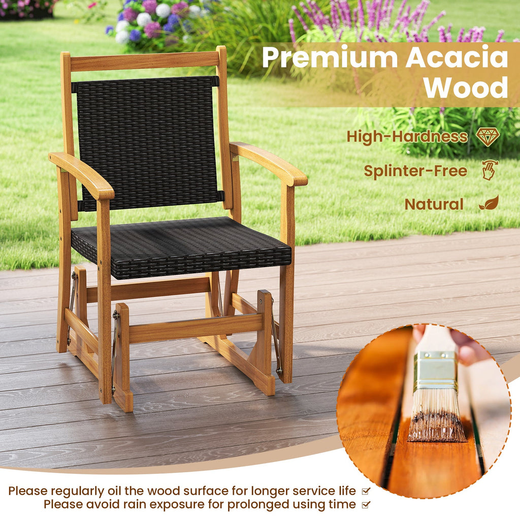 Patio Rattan Glider