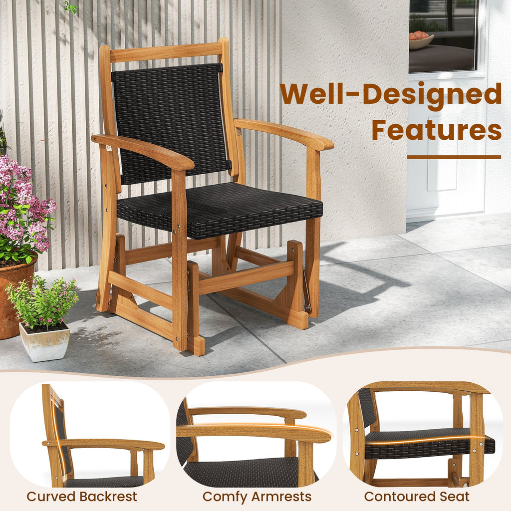 Patio Rattan Glider