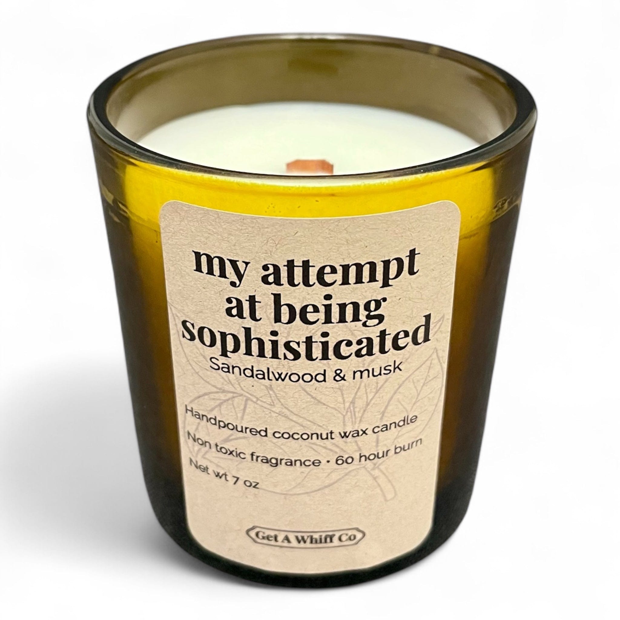 Minimalist Amber Candles — Choose Your Scent