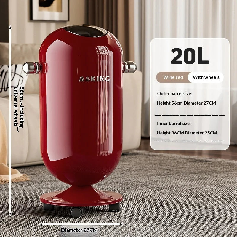 Waste Bins Swing Lid Wheeled High Capacity Stylish