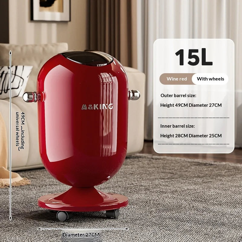 Waste Bins Swing Lid Wheeled High Capacity Stylish