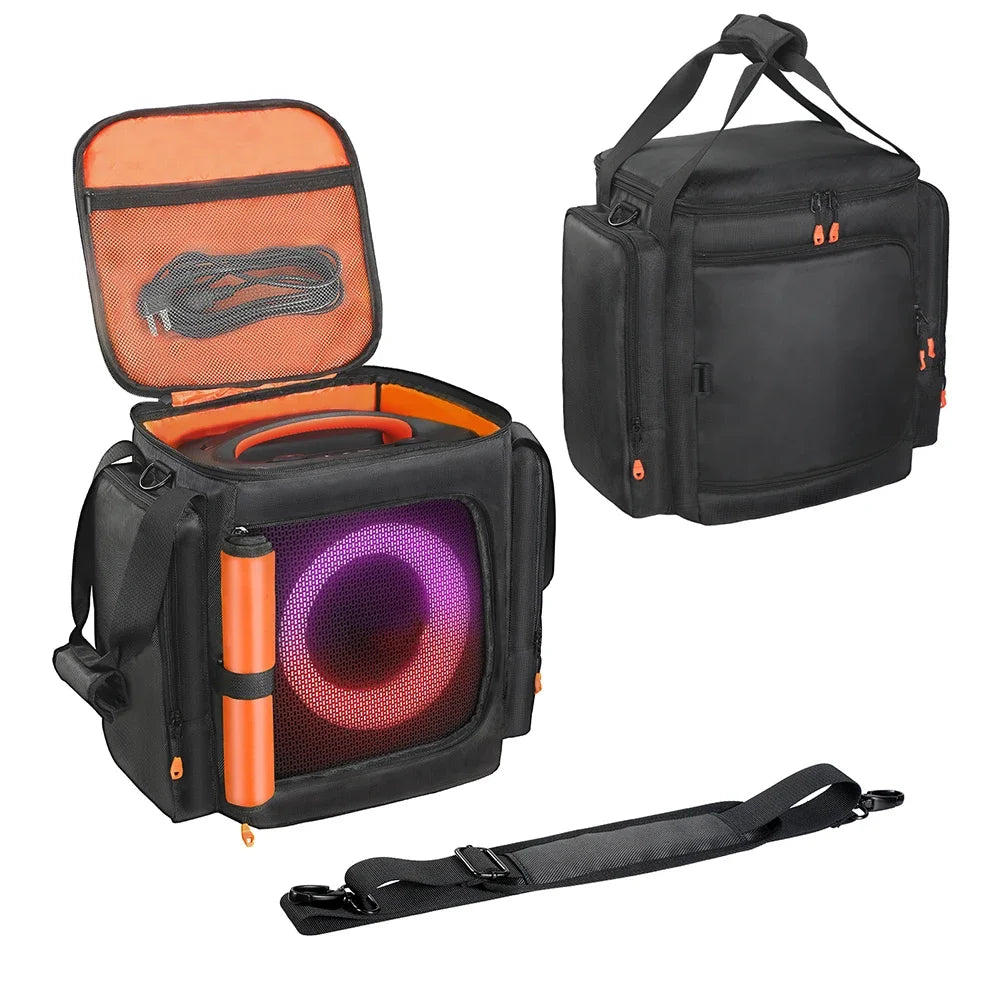 For JBL Partybox Encore Essential 2 Padded Speaker Protective Cover Shockproof