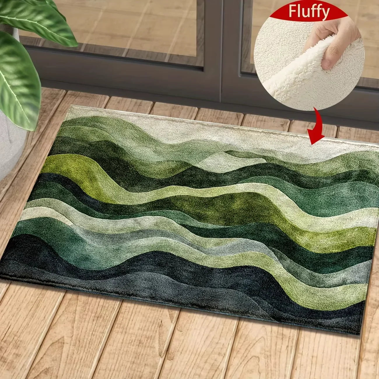 VIKAMA Colorful Flower Carpet Doormat Waterproof