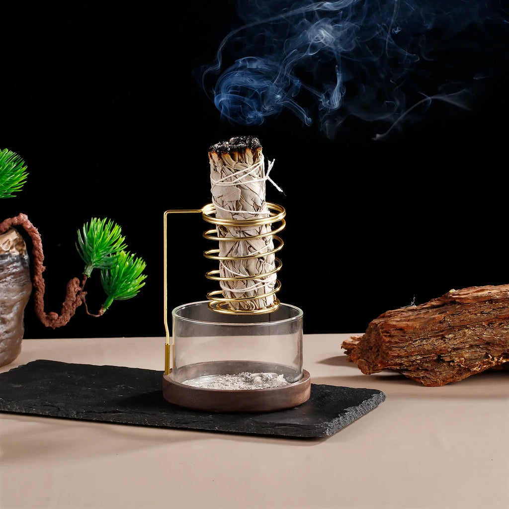 Metal Sage Holder Burnerfor Meditation Yoga Spa