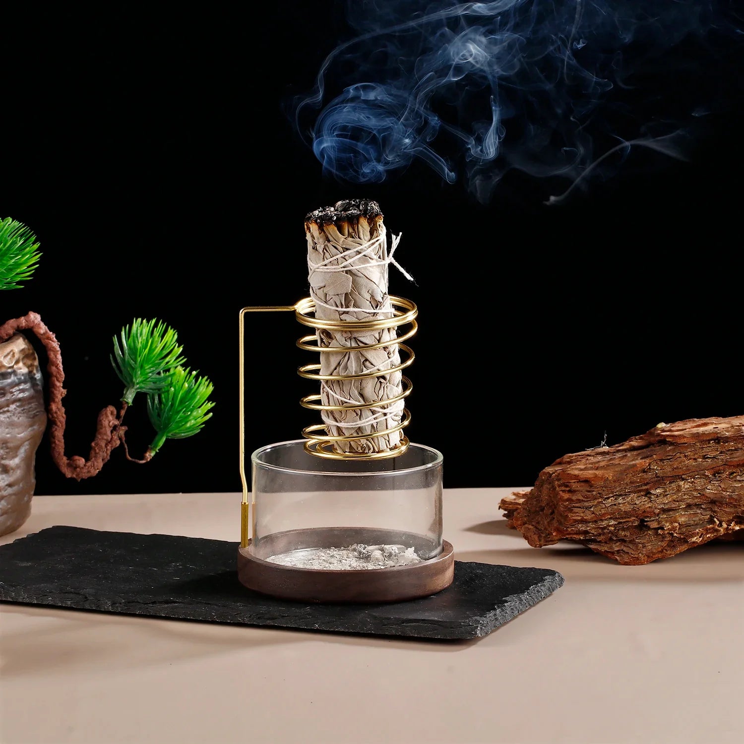 Metal Sage Holder Burnerfor Meditation Yoga Spa