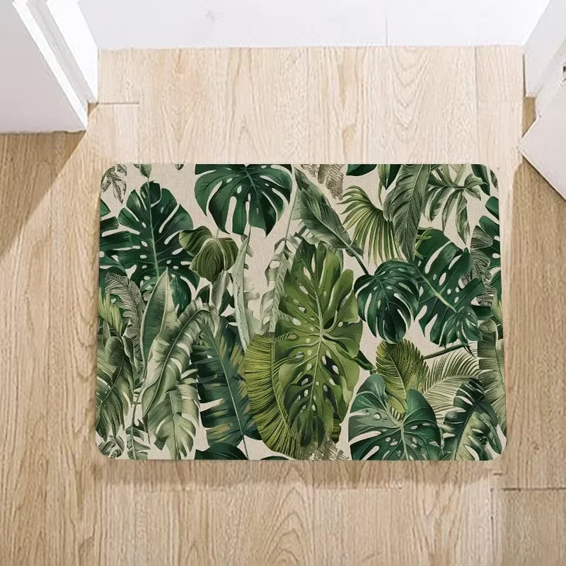 VIKAMA Colorful Flower Carpet Doormat Waterproof