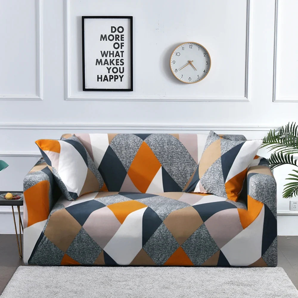 1pc Flower Printed Elastic Sofa Cover Spandex Furniture Protector