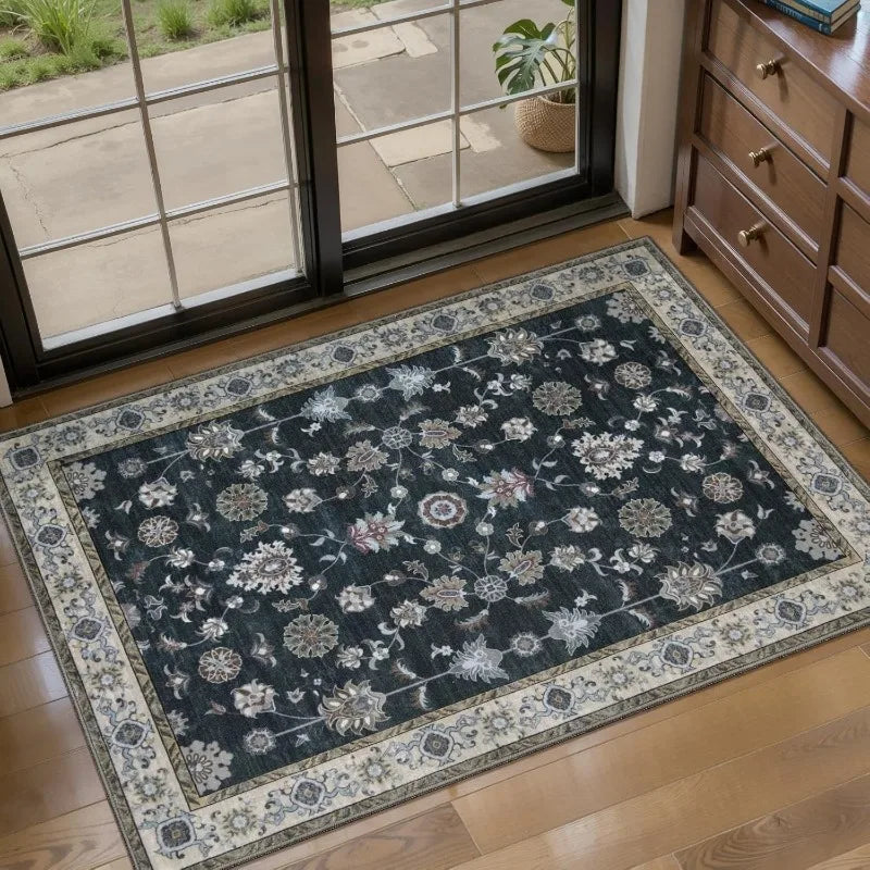 Vintage Persian Style Doormat Non-Slip Mat Indoor Outdoor Floral Geometric