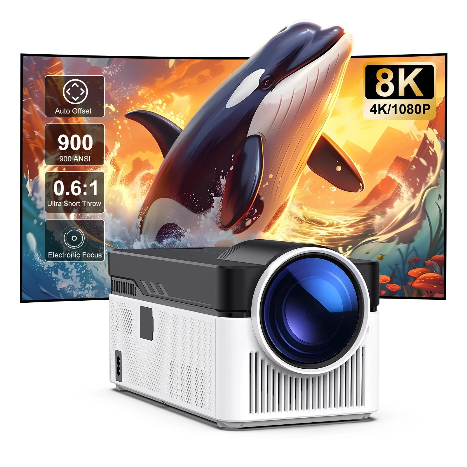 Ultra Short Throw 1080P Home Projector