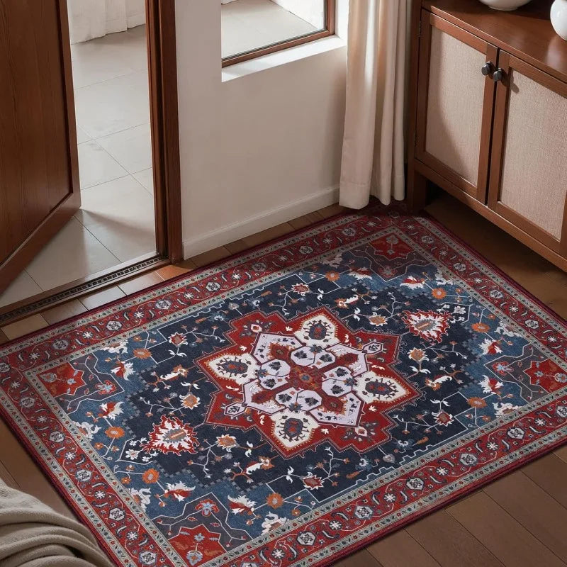 Vintage Persian Style Doormat Non-Slip Mat Indoor Outdoor Floral Geometric