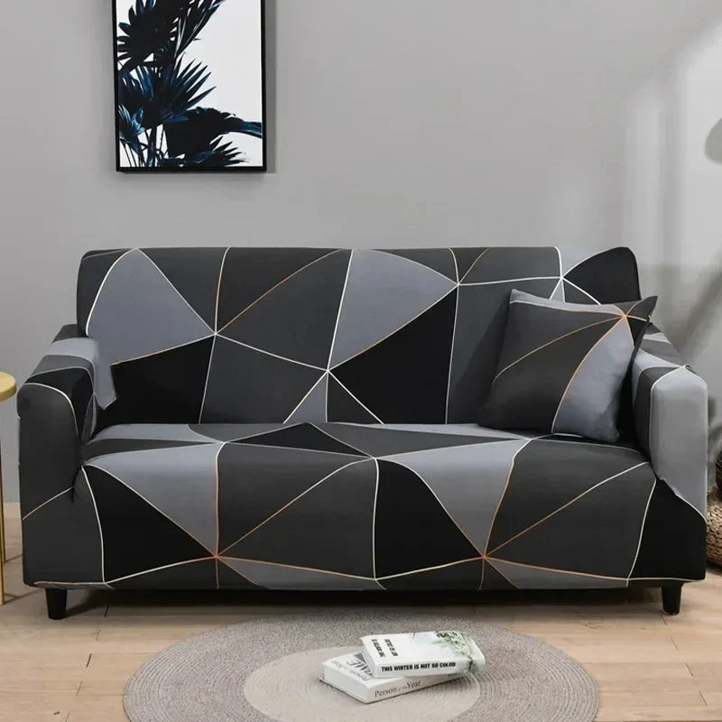 1pc Flower Printed Elastic Sofa Cover Spandex Furniture Protector