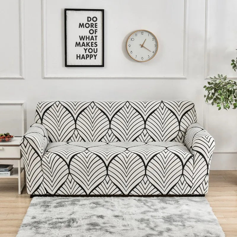 1pc Flower Printed Elastic Sofa Cover Spandex Furniture Protector