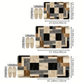 VIKAMA Geometric Patchwork Floor Mat Home Decoration