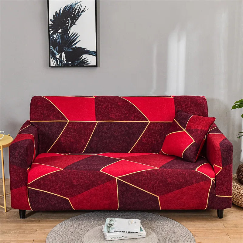 1pc Flower Printed Elastic Sofa Cover Spandex Furniture Protector