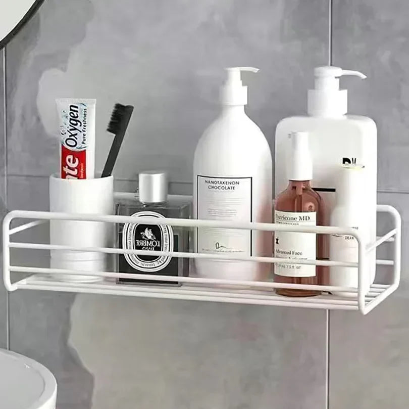 Bathroom Floating Wall Shelf Metal Organizer