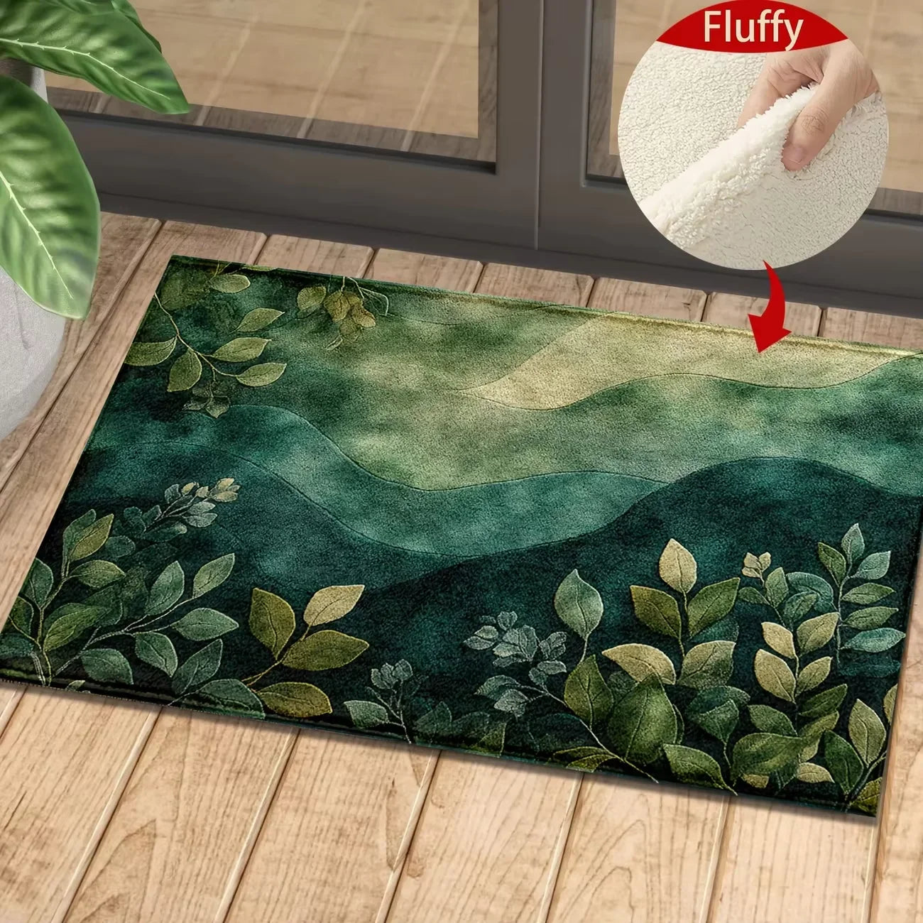 VIKAMA Colorful Flower Carpet Doormat Waterproof