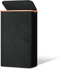 Slim Laundry Basket with Lid, Narrow Hamper for Tight Spaces, 19.8 Gallon Black