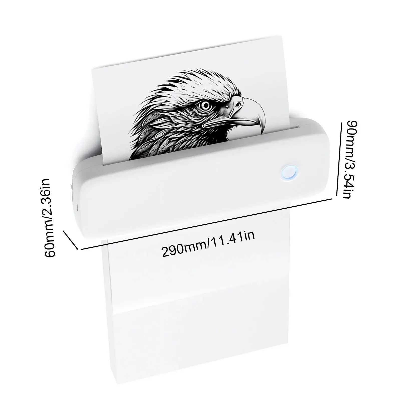 Portable Thermal Transfer Printer Wireless Connect with Mobile Computer