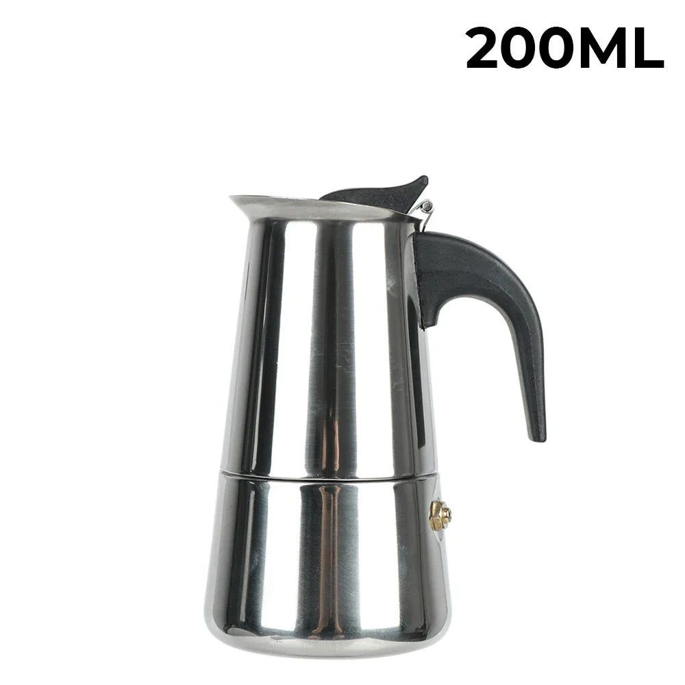 50ml-600ml Moka Pot Aluminum Household Stove Top Percolator