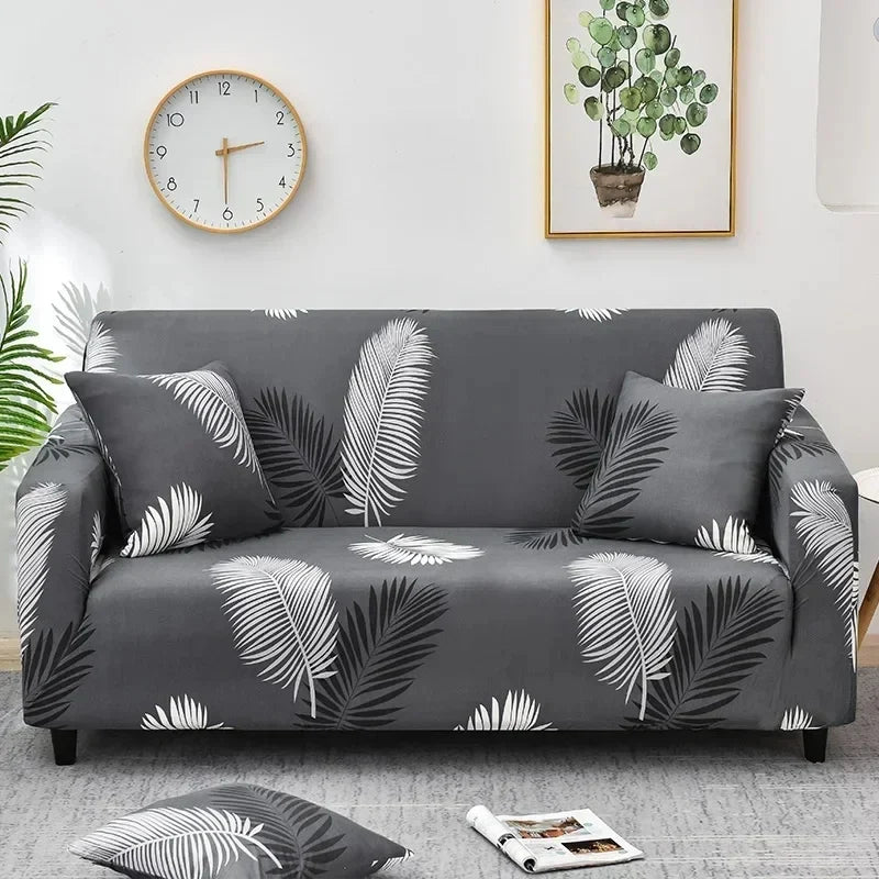 1pc Flower Printed Elastic Sofa Cover Spandex Furniture Protector