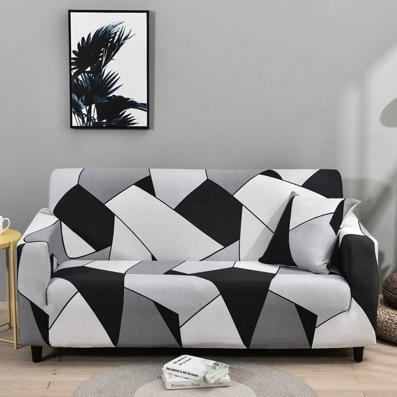 1pc Flower Printed Elastic Sofa Cover Spandex Furniture Protector