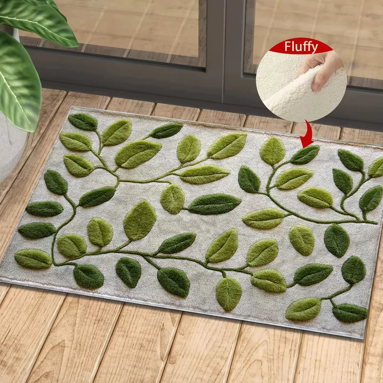 VIKAMA Colorful Flower Carpet Doormat Waterproof