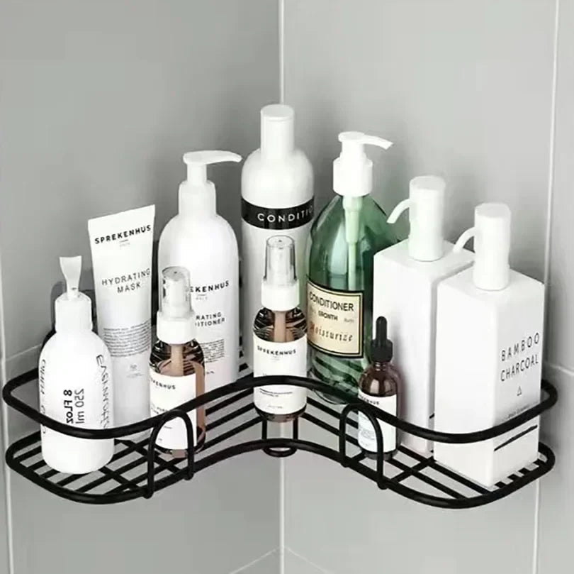 Bathroom Floating Wall Shelf Metal Organizer