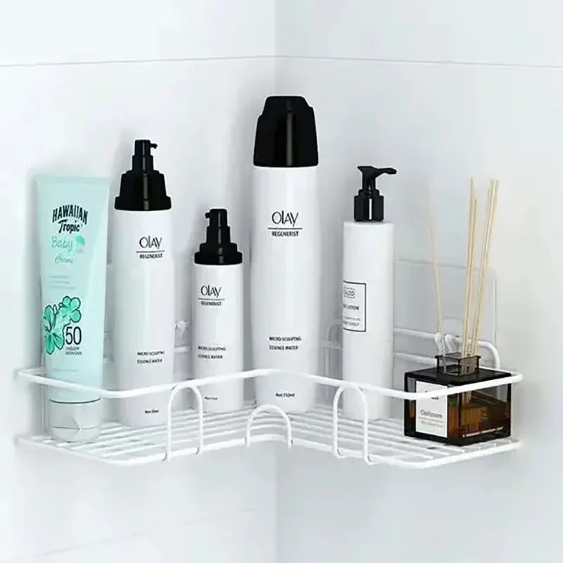 Bathroom Floating Wall Shelf Metal Organizer