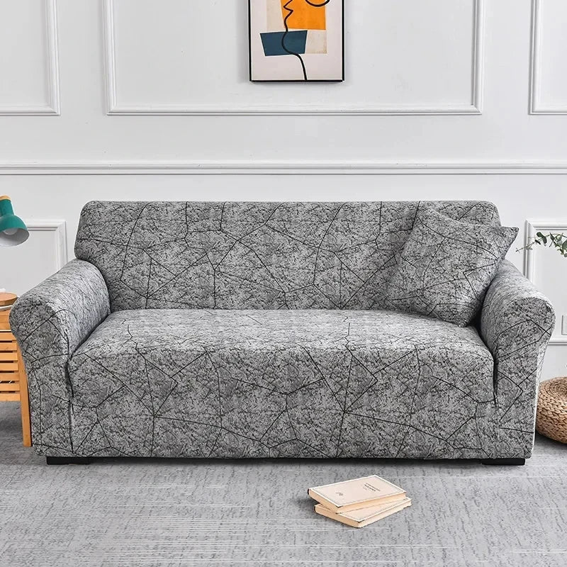 1pc Flower Printed Elastic Sofa Cover Spandex Furniture Protector
