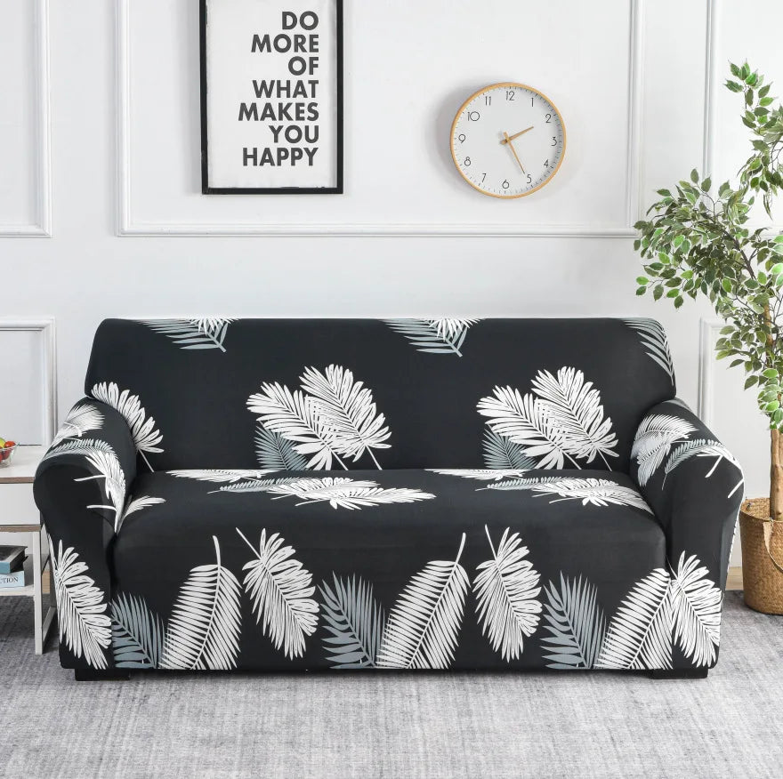 1pc Flower Printed Elastic Sofa Cover Spandex Furniture Protector