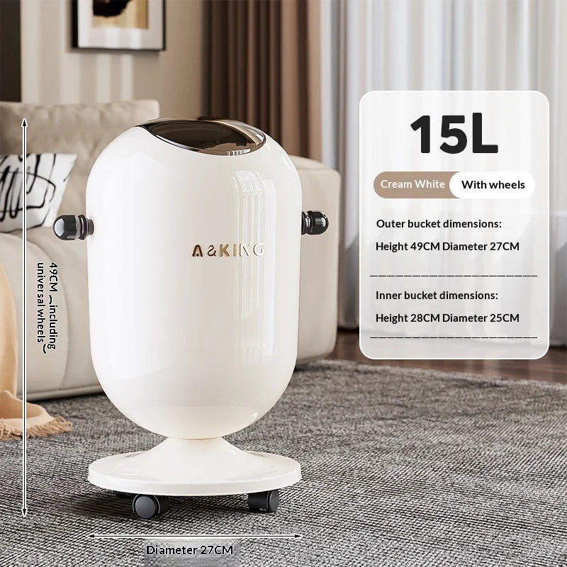 Waste Bins Swing Lid Wheeled High Capacity Stylish