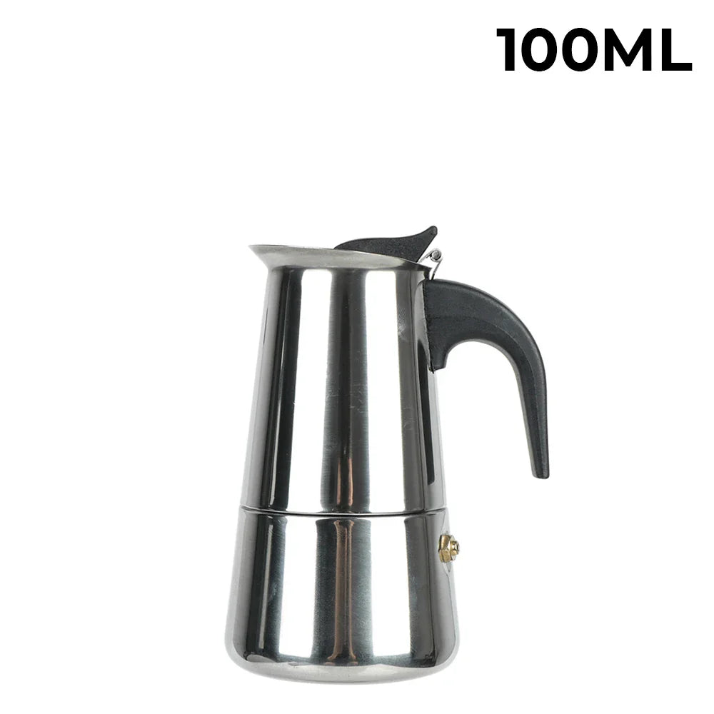 50ml-600ml Moka Pot Aluminum Household Stove Top Percolator