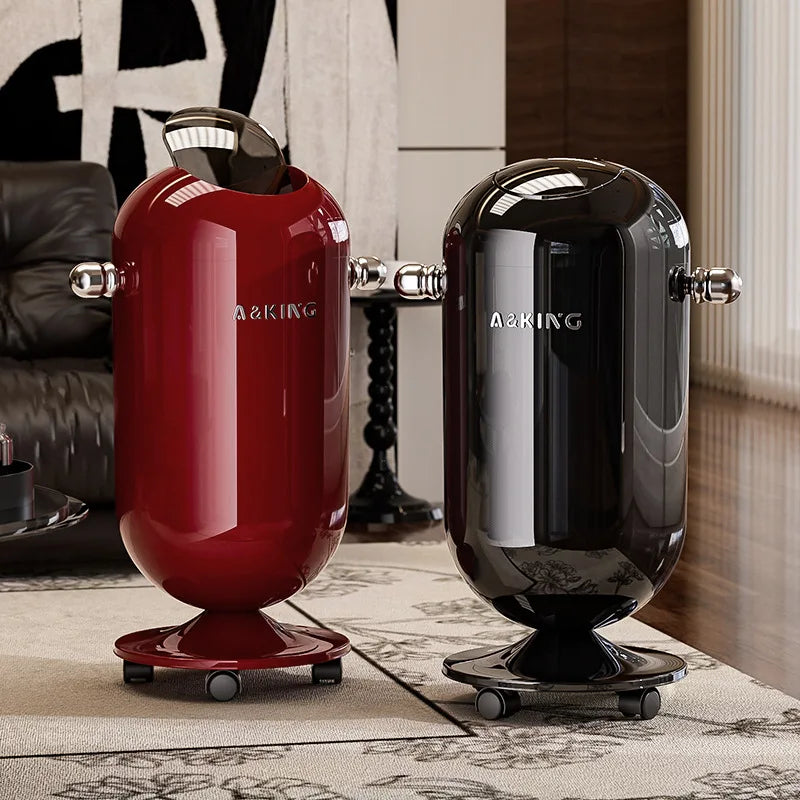Waste Bins Swing Lid Wheeled High Capacity Stylish