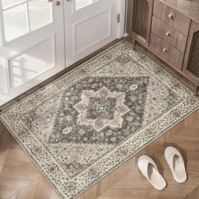 Vintage Persian Style Doormat Non-Slip Mat Indoor Outdoor Floral Geometric
