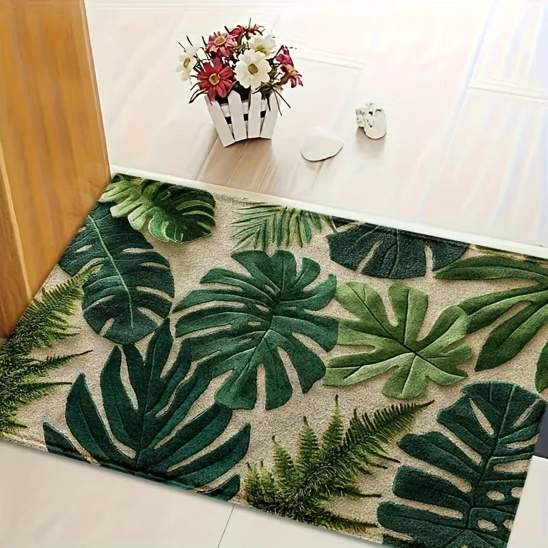 VIKAMA Colorful Flower Carpet Doormat Waterproof