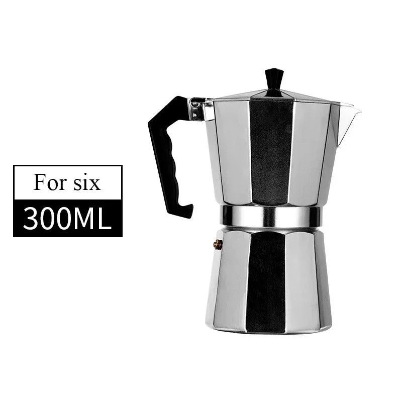 50ml-600ml Moka Pot Aluminum Household Stove Top Percolator