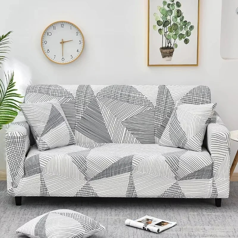 1pc Flower Printed Elastic Sofa Cover Spandex Furniture Protector