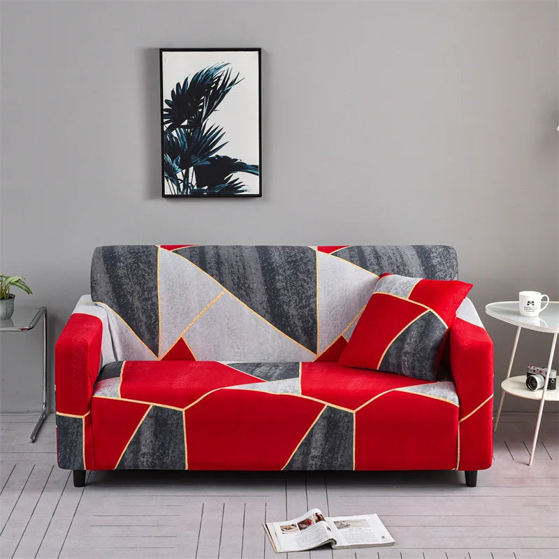 1pc Flower Printed Elastic Sofa Cover Spandex Furniture Protector