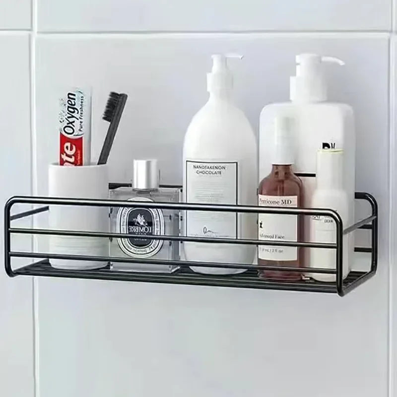 Bathroom Floating Wall Shelf Metal Organizer