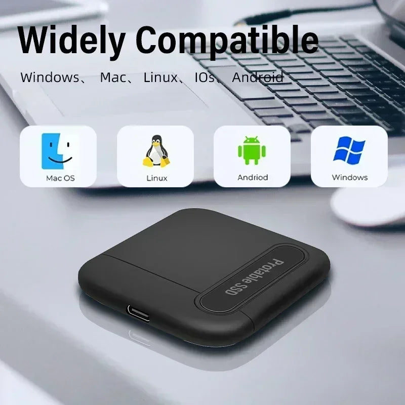 Original External for Laptop PC Desktop Hard Drive Portable SSD 2TB Hard Disk SSD USB3.1 Solid Drive Storage Device