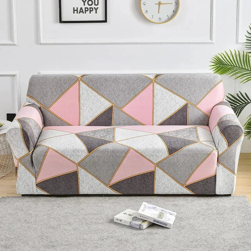 1pc Flower Printed Elastic Sofa Cover Spandex Furniture Protector