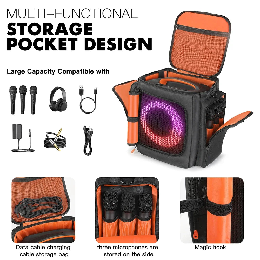 For JBL Partybox Encore Essential 2 Padded Speaker Protective Cover Shockproof