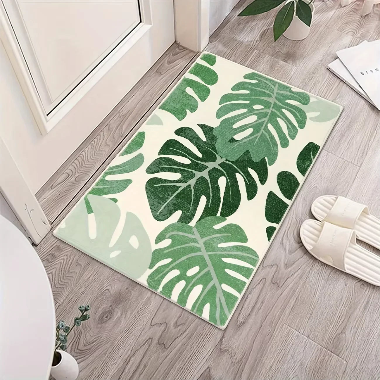 VIKAMA Colorful Flower Carpet Doormat Waterproof