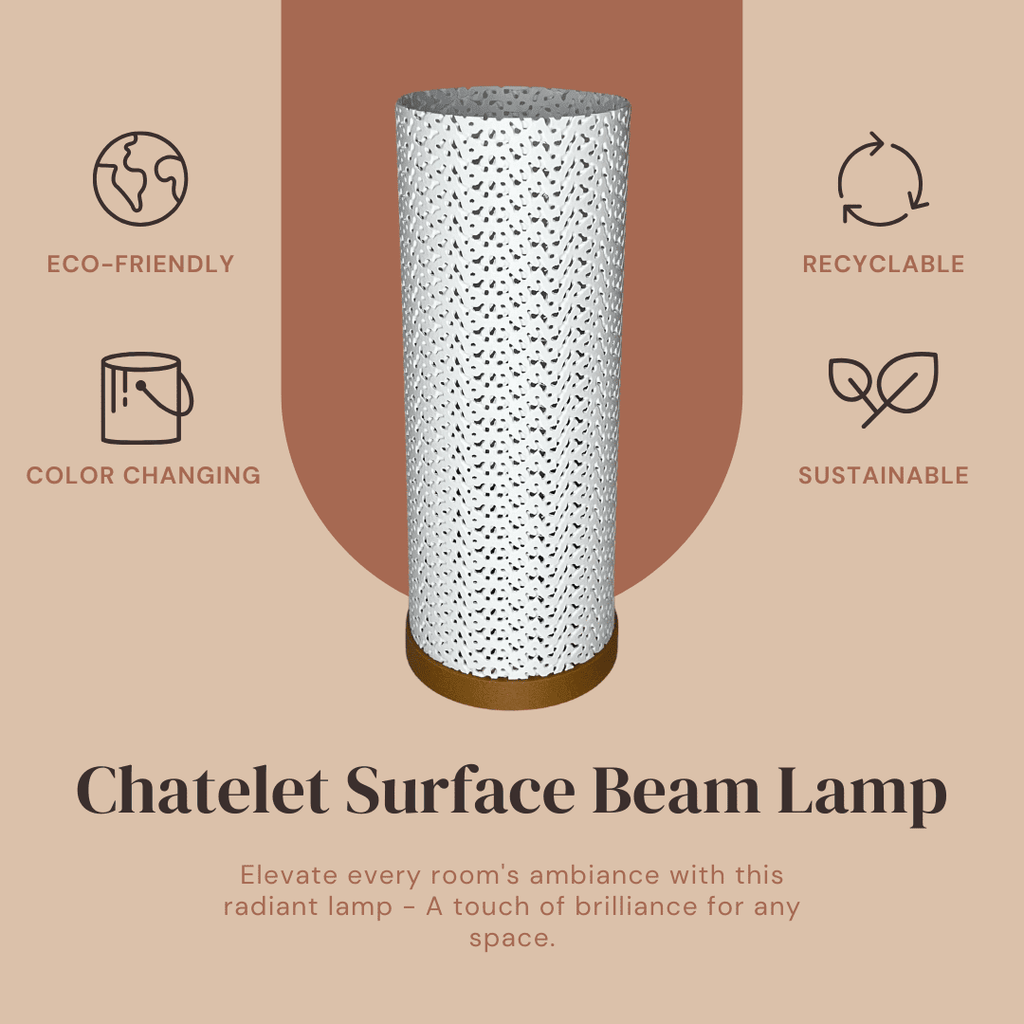 Surface Beam Lamp | Innovative Lamp for Night Stands, End Tables, & Coffee Tables | Ambient Color Changing Lighting