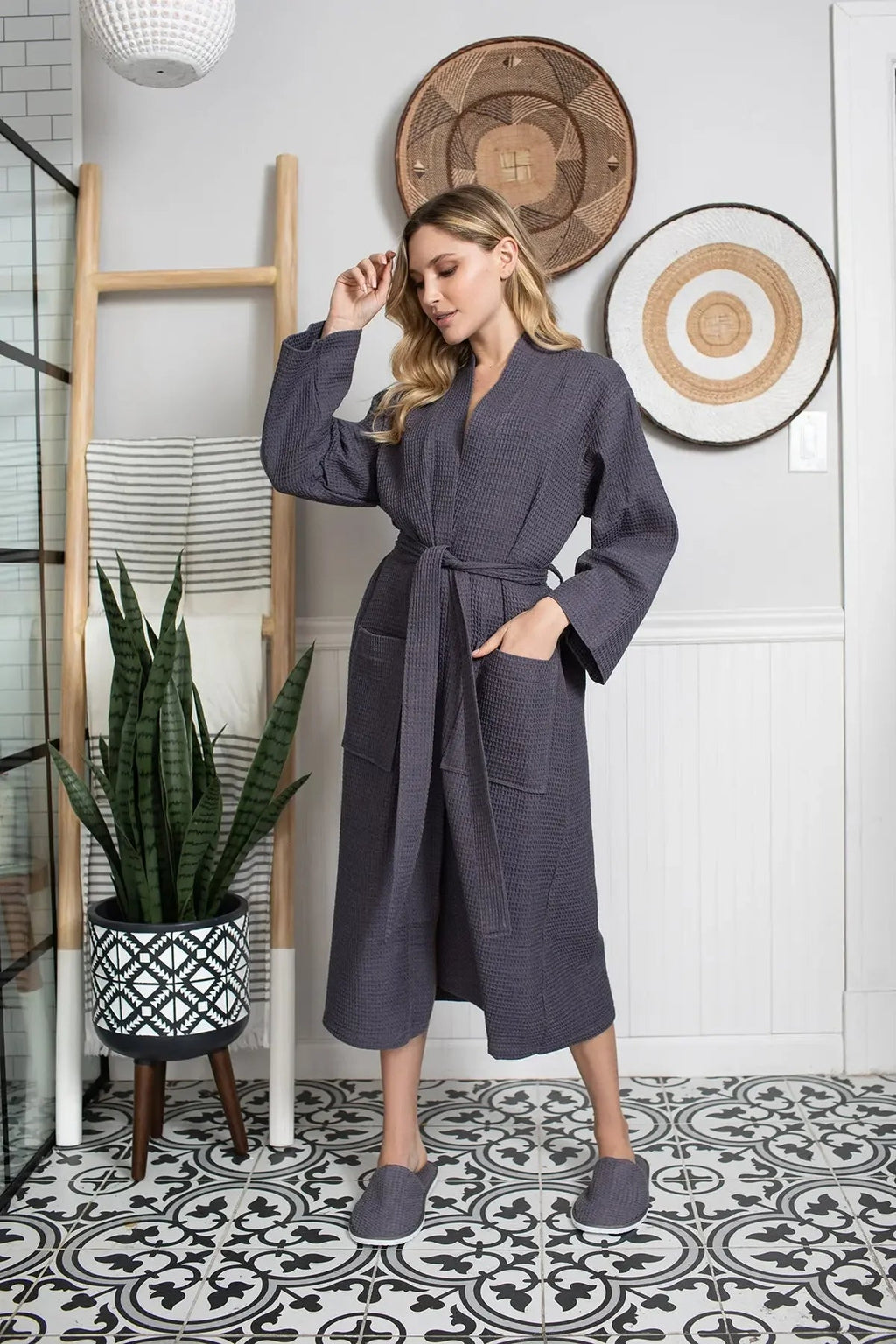 Waffle Robe Womens – Lightweight, Quick-Dry